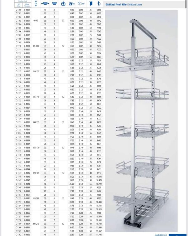 وحدة المؤن العمودية "سايلنت بول" – نظام التخزين الذكي فائق السعة